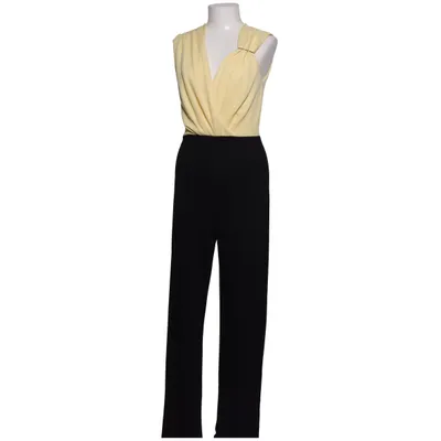 Jumpsuit (Zwart, Geel) Elastaan, Polyester