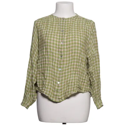 Blus (Grön, Vit) från Massimo Dutti Viskos, Ull