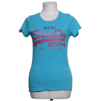 T-shirt (Blå) fra Superdry Vintage Bomuld, Polyester, Viscose