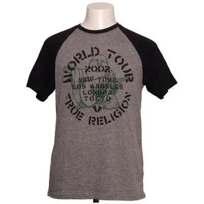Baseballtrøje (Grå, Sort) fra True Religion Bomuld, Polyester, Viscose