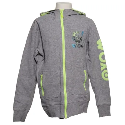 Huvtröja (Grå, Gul) från Woxo by KappAhl Bomull, Viskos