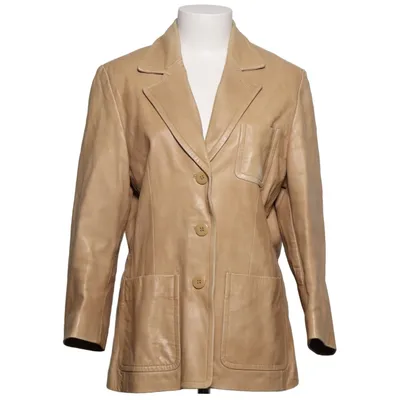 Læderjakke (Beige) fra Hollies