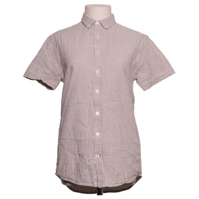 Short sleeve shirt (White, Beige) from Kronstadt Cotton