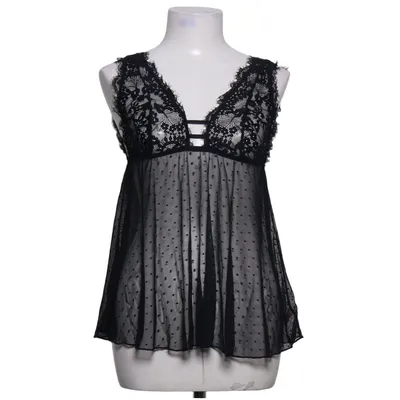Negligé (Schwarz) von Hunkemöller Baumwolle, Elasthan, Polyamid