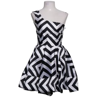Cocktail dress (Black, White) from Emo Polyester