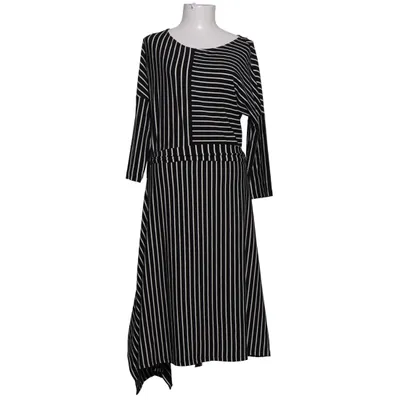 Jurk (Zwart, Wit) van Apanage Elastaan, Viscose