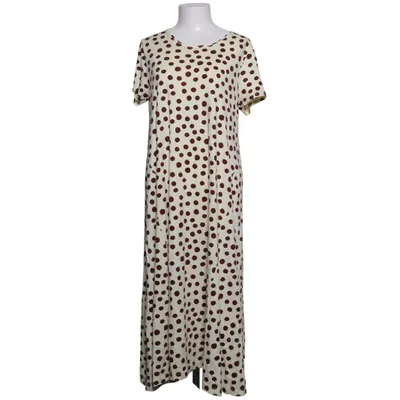 Dress (White, Brown) from Gudrun Sjödén Cotton, Modal