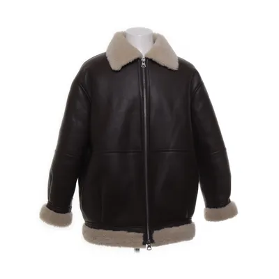 Shearlingjacka (Brun, Beige) från Lexington Polyester, Polyuretan