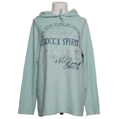 Sweat à capuche (Vert) de Soccx Élasthane, Polyester, Viscose