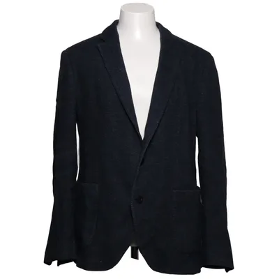 Kavaj (Blå) från Massimo Dutti Polyester, Ull