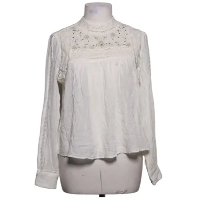 Blus (Vit) från Zara Z1975 Denim Bomull, Polyester
