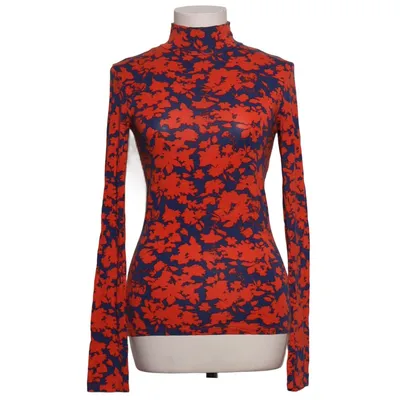 Long sleeve T-shirt (Blue, Red) from Gina Tricot Elastane, Viscose