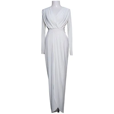 Långklänning (Vit) från Missi London Elastan, Polyester