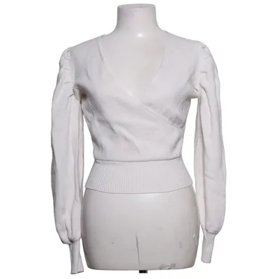 Strickpullover (Puff Sleeve Overlap Sweater) von Statement by NA-KD Influencers Elasthan, Polyamid, Polyester, Viskose
