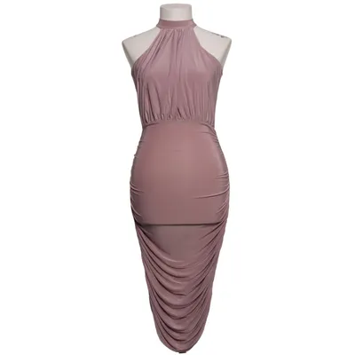 Halterneck dress (Purple) from Edge Street Elastane, Polyester