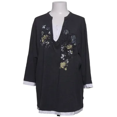 Haut (Gris, Blanc) de Thea Plus Élasthane, Polyester, Viscose