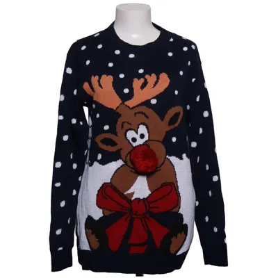 Julesweater (Blå, Hvid, Flerfarvet) fra Remel London Akryl, Bomuld