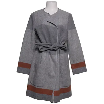 Coat (Gray, Brown, Multicolored) from Hugo Boss Cotton, Polyamide, Viscose, Wool