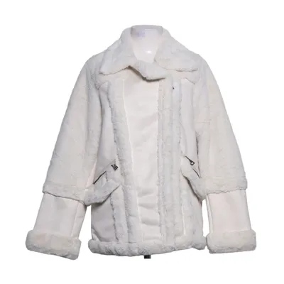 Shearling jas (Wit) van Steve Madden Polyester