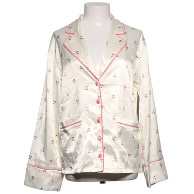 Pyjamasskjorta (Vit, Flerfärgad) från Lost Ink Elastan, Polyester