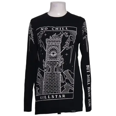 Long sleeve T-shirt (No Chill) from Killstar Cotton