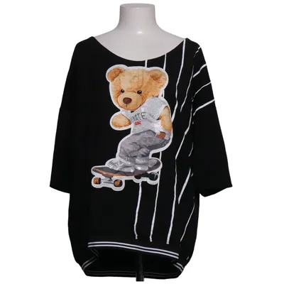Sweatshirt (Zwart, Wit) van Wawa Katoen, Elastaan, Polyester