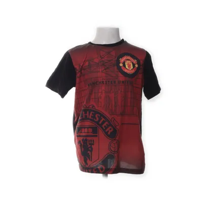 T-shirt (Svart, Röd) från Manchester United Bomull, Polyester