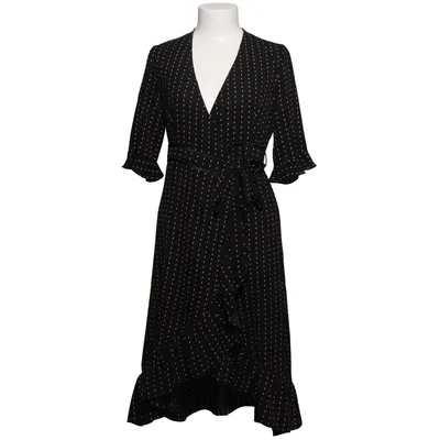 Omlottklänning (Svart, Gul) från CoCouture Polyester, Viskos