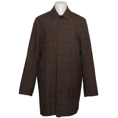 Coat (Brown, Blue) from New Look Men Polyester, Viscose