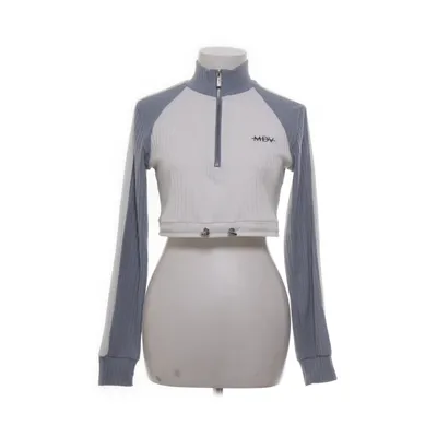Crop top (Hvid, Grå) fra Voir Voir Bomuld, Elastan