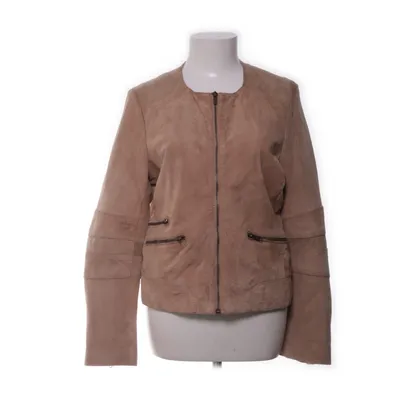 Leren jack (Bruin) van Saint Tropez Katoen, Polyester, Leer
