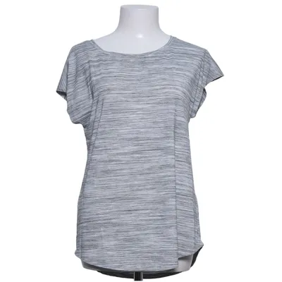T-shirt (Gray, White) from The Basics C&A Elastane, Polyester, Viscose