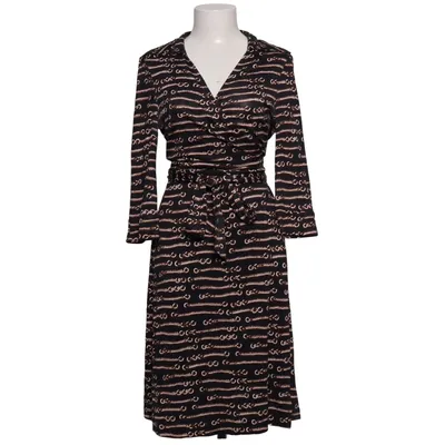 Wikkeljurk (Zwart, Beige) van Diane von Furstenberg Vintage Zijde