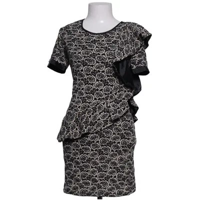 Jurk (Zwart, Wit) van Mina UK Elastaan, Polyamide, Viscose