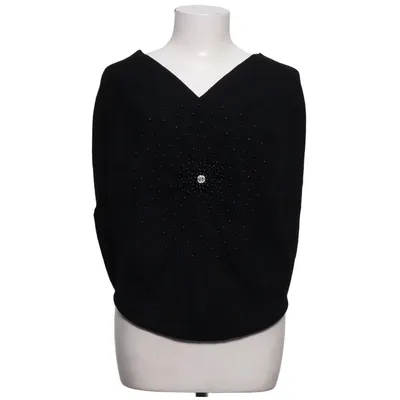 Poncho (Noir) de M&V Cachemire, Modal, Laine