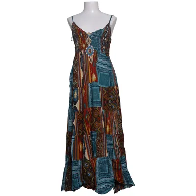 Maxi jurk (Blauw, Rood, Meerkleurig) van Antica Sartoria Katoen