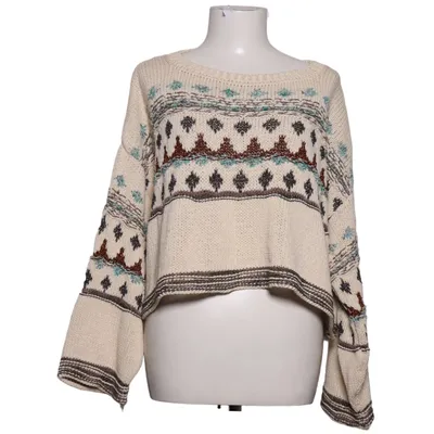 Sweater (Beige, Multicolored) from Zara Cotton, Polyester, Viscose