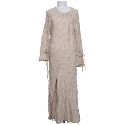 Maxikjole (Beige) fra H&M Premium Quality Silke, Viscose