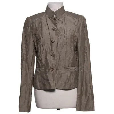 Blazer (Brown) from Promiss Cotton, Metallic fiber, Polyamide