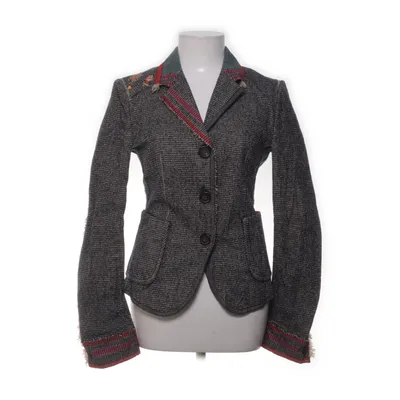 Blazer (White, Multicolored) from Marithé François Girbaud Cotton, Nylon, Wool