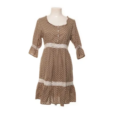 Klänning (Brun, Vit) från Fresh Spirit by Ellos Bomull