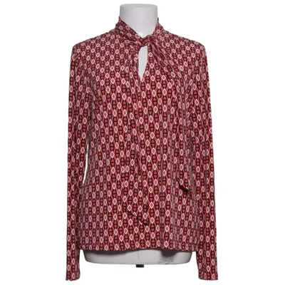 Blouse (Rood, Meerkleurig) van Tahari Elastaan, Polyester