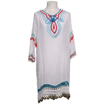 Strandklänning (Vit, Flerfärgad) från Siya Polyester