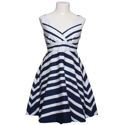 Klänning (Blå, Vit) från Fröken Söt