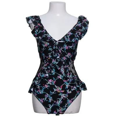 Swimsuit (Black, Multicolored) from Floozie Elastane, Polyamide, Polyester