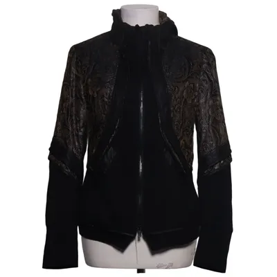 Jacke (Schwarz, Grau) von Beate Heymann Elasthan, Metallfaser, Polyamid, Polyester, Viskose