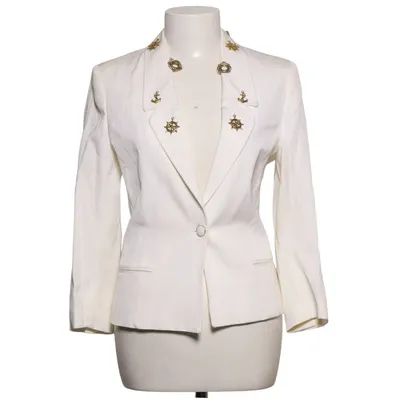 Blazer (Hvid) fra Frankie Morello Akryl, Elastan, Viscose