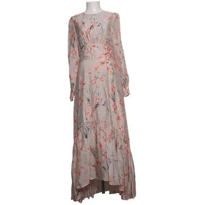 Långklänning (Beige, Flerfärgad) från By Malina Polyester, Silke, Viskos
