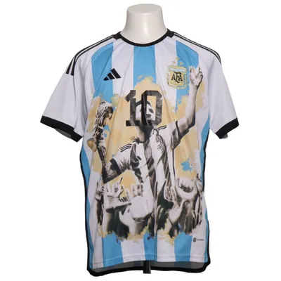 Voetbalshirt (Wit, Blauw, Zwart) van Adidas Polyester