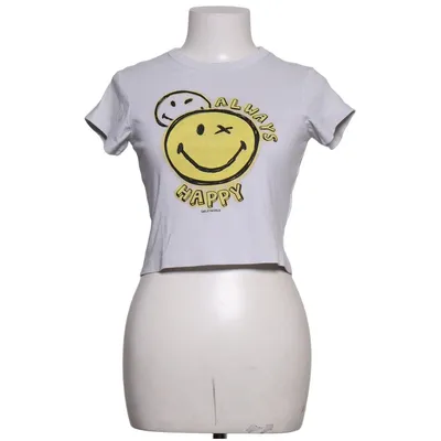 T-shirt (Wit, Geel, Zwart) van Smiley World Katoen